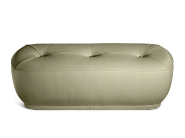 LEPLI - Upholstered leather bench by Poltrona Frau - view 2
